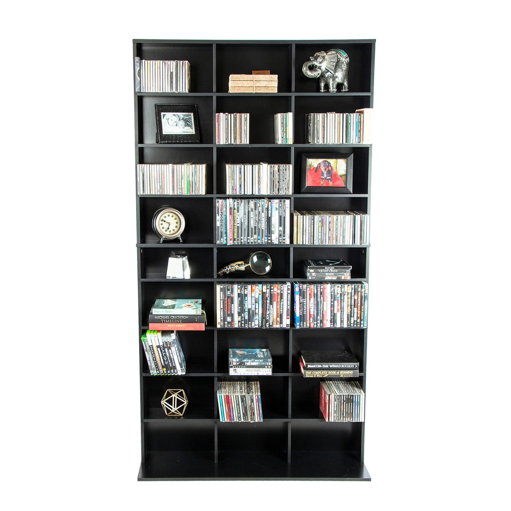 Black Media Storage Cabinet XL T7685