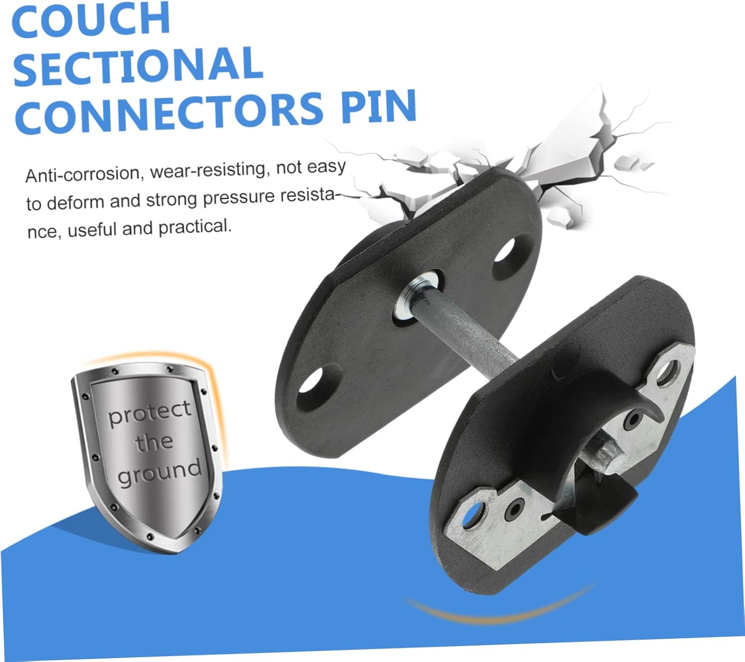 20 Sets Sofa Connector Couch Sectional Furniture Pin-style Replacement Parts Modular Connection Pin Z777