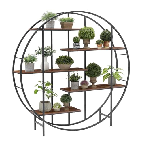 Black 5 Tier Metal Plant Stand L24392