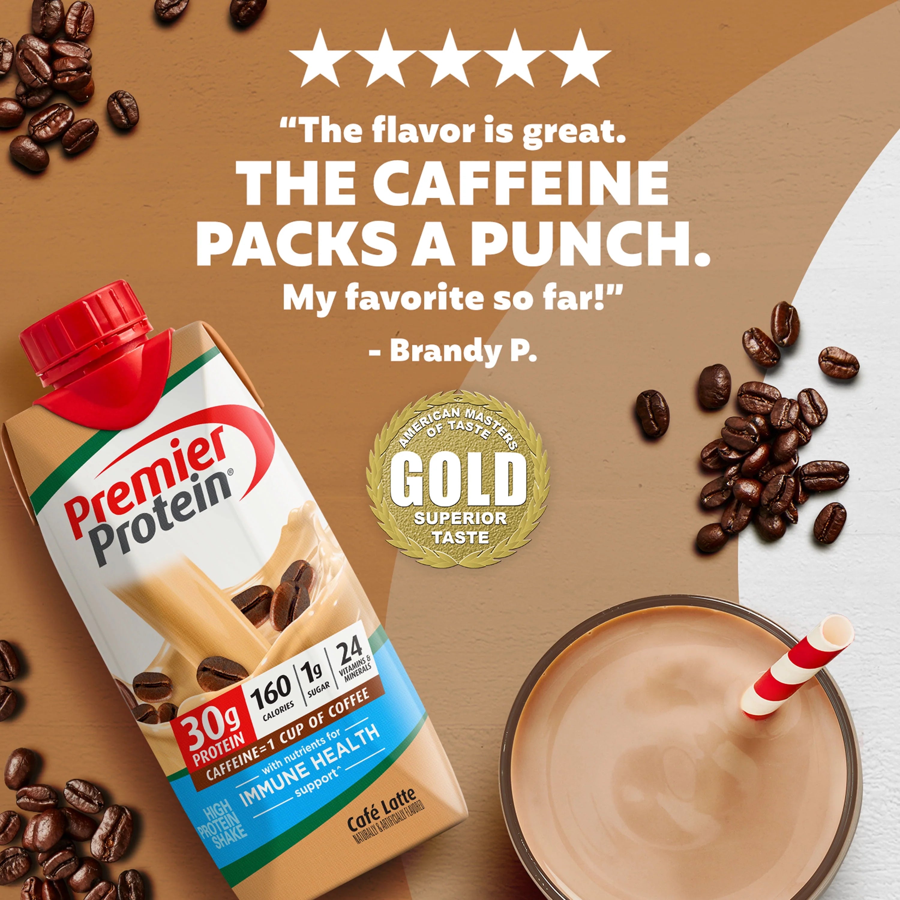 Café Latte 11 fl oz 4 Ct Protein Shake K45504