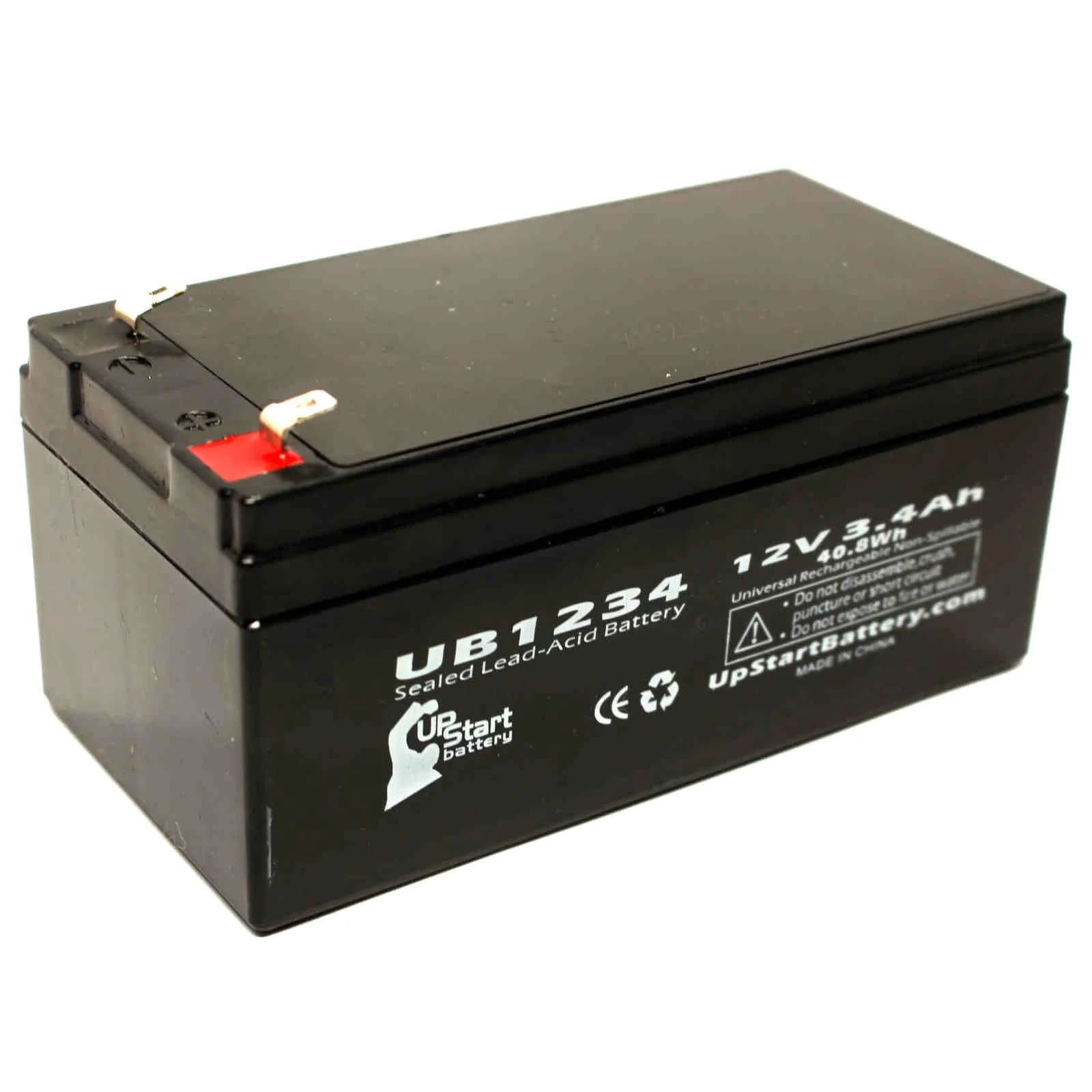 2 Pack Sealed Lead Acid Battery 12V 3.4Ah I130