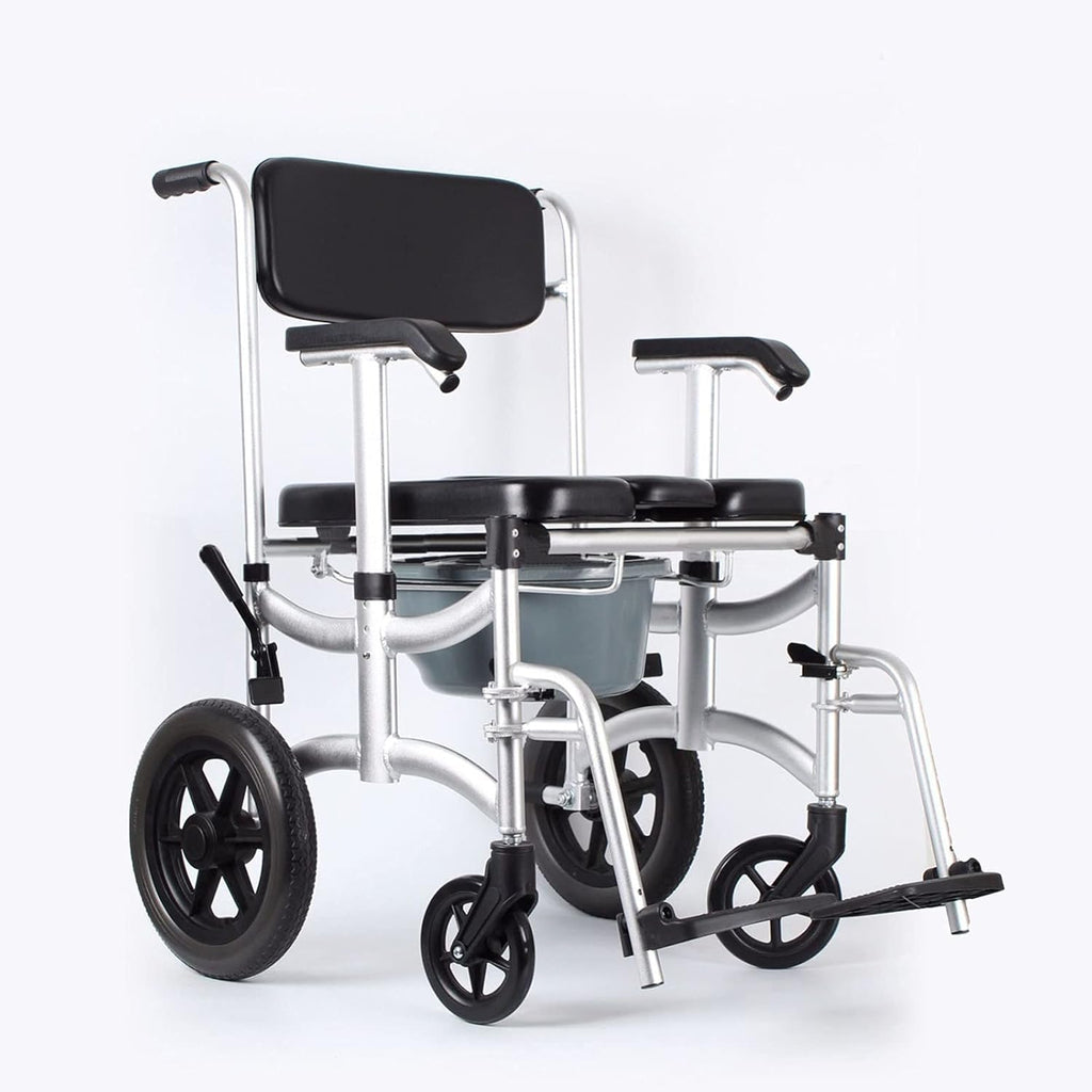 Toilet Commode Chair with Adjustable Height, Detachable Pot and Brakes X62024