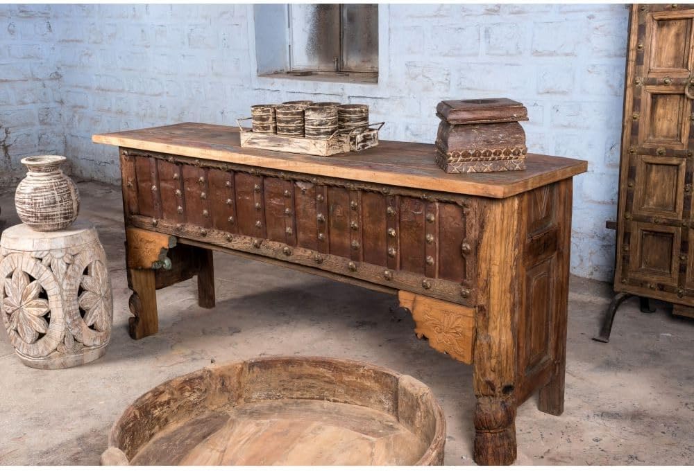 Hand Carved Console Table P78564