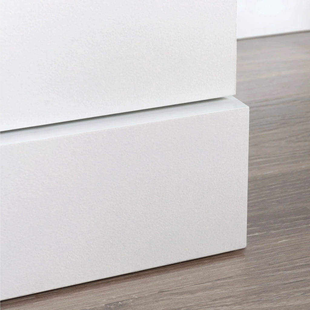 White Engineered Wood Storage Cabinet M771