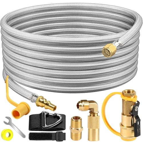 12FT Stainless Steel Quick Connect Propane Hose X84362