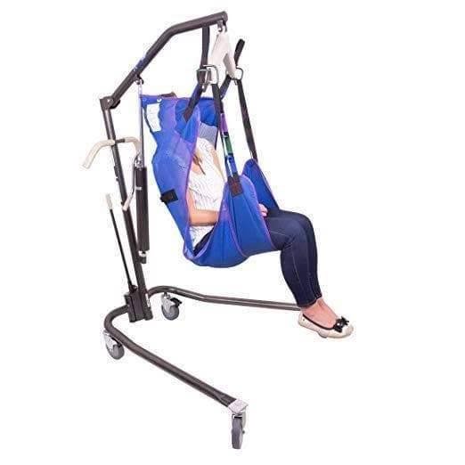 Personal Hydraulic Patient Body Lift with Medium Full Body Mesh Sling L68471