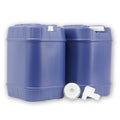 5-Gallon Stackable Water Storage Containers with Lids + Spigot, 20 Gallon (4 Tanks) A4827