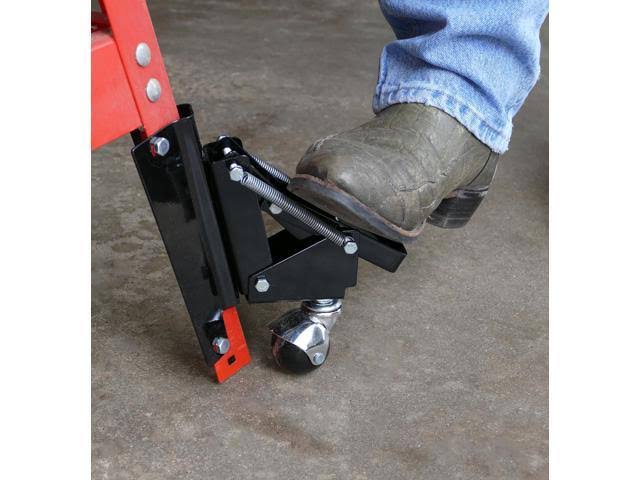 Heavy-Duty Retractable Swivel Caster Wheels with Bracket 4-Pack L979