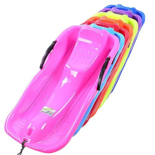 Plastic Toboggan Snow Sled with Pull Rope and Handles S247920