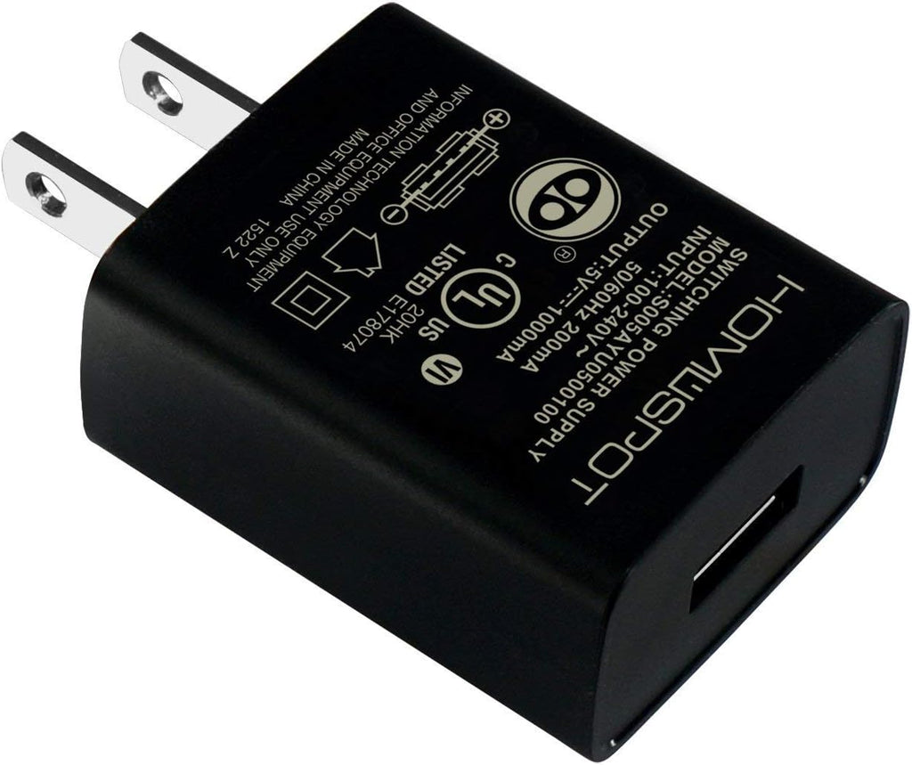 UL Certified USB Wall Charger 5v 1A 1000mA Universal Travel Power Adapter Y709