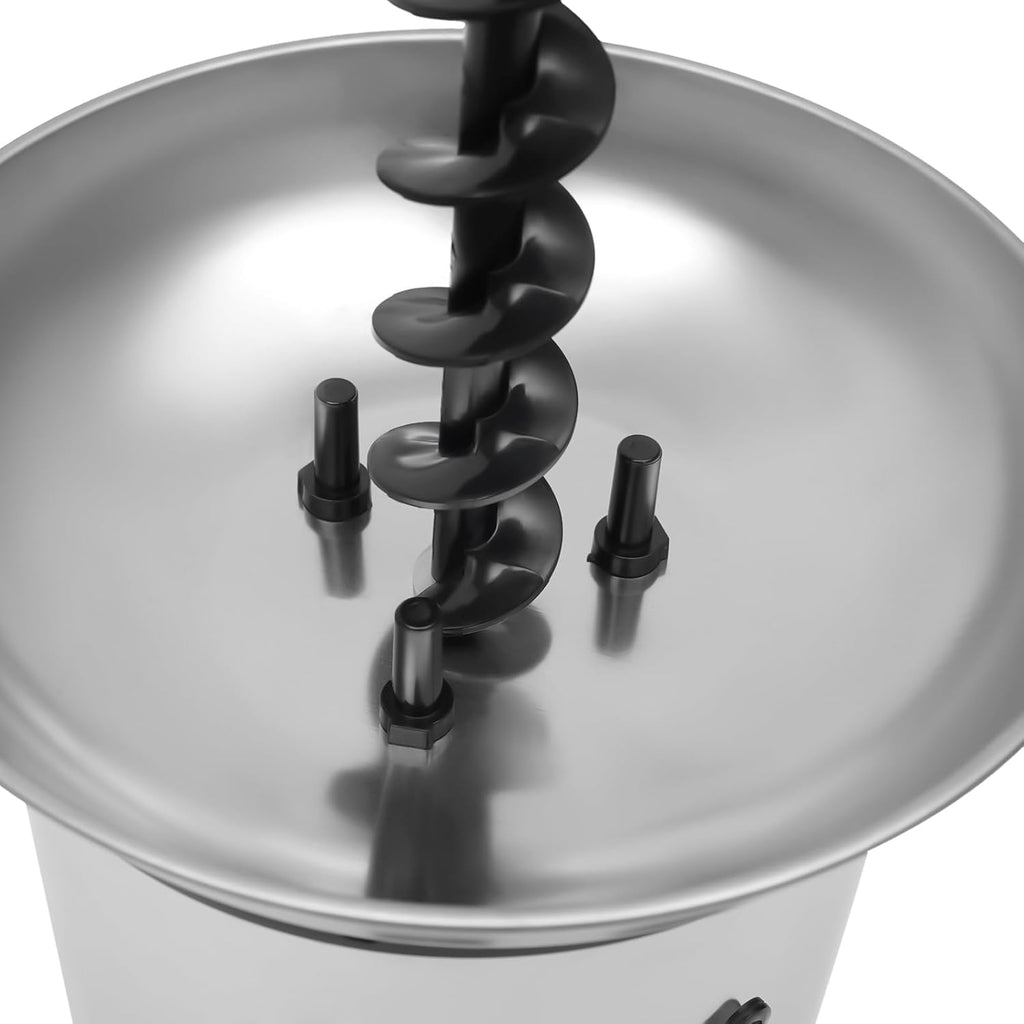 4-Tier Stainless Steel Chocolate Fountain Machine, 110V, 170W, 1kg/2.2lbs Q61366