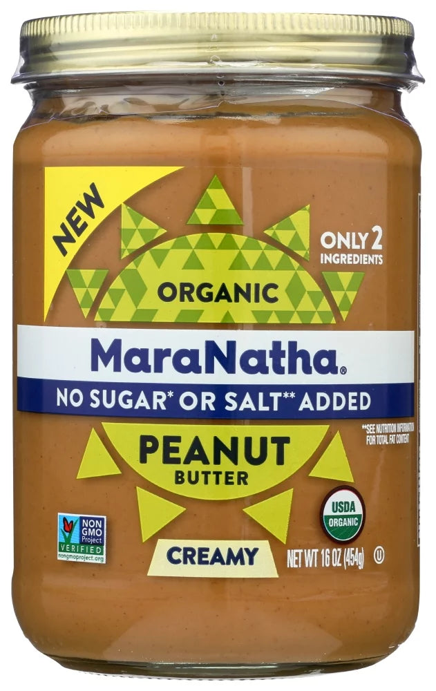 Organic Creamy Peanut Butter Spread, 16 oz Pack Of 6 L99625