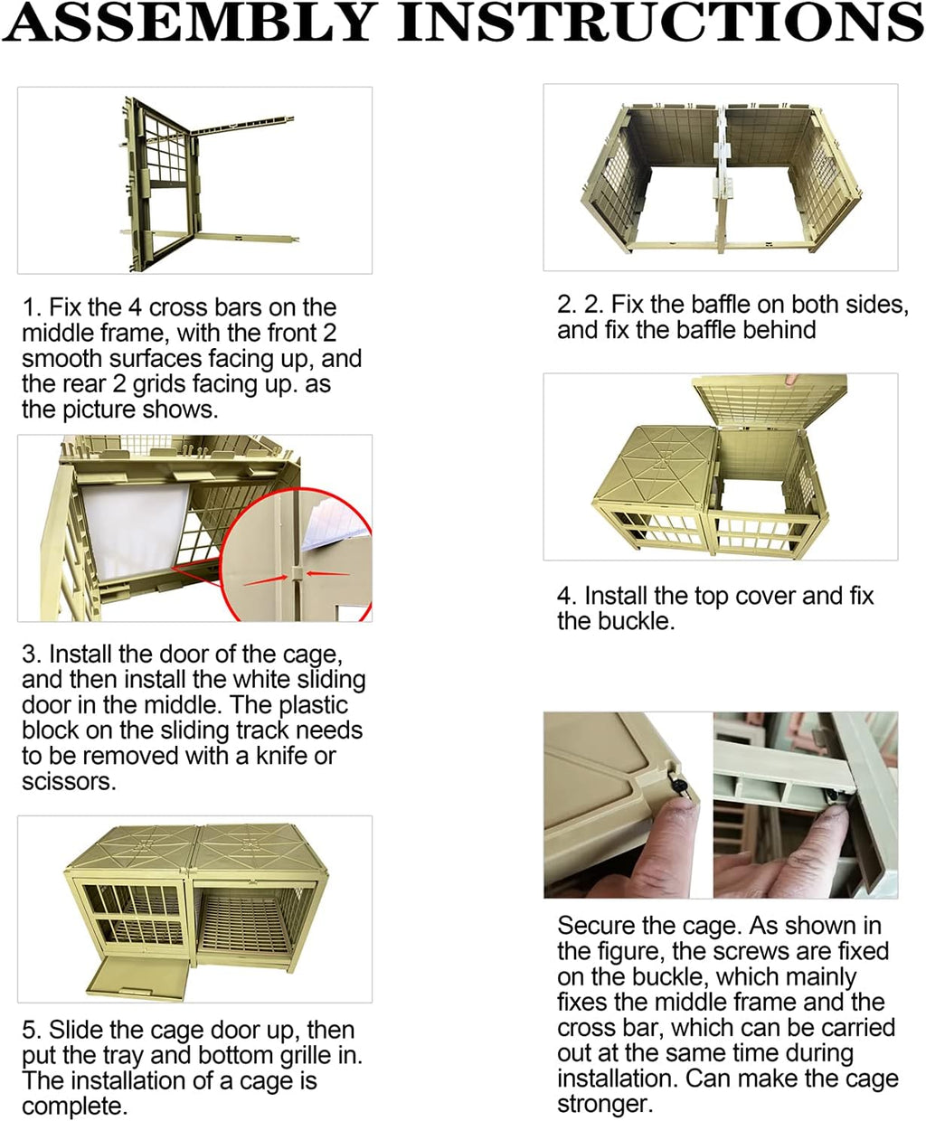Pigeon Cage Plastic Bird Cage Nest Box Carrier Combination Package 32x18x18 Inch B49648