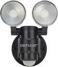 Black 180-Degree 2-Head Outdoor Motion Activated Flood Light G942