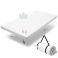 Organic Cotton Crib Topper with Ventilated 2-Inch Memory Foam Mattress Topper Pad F517892