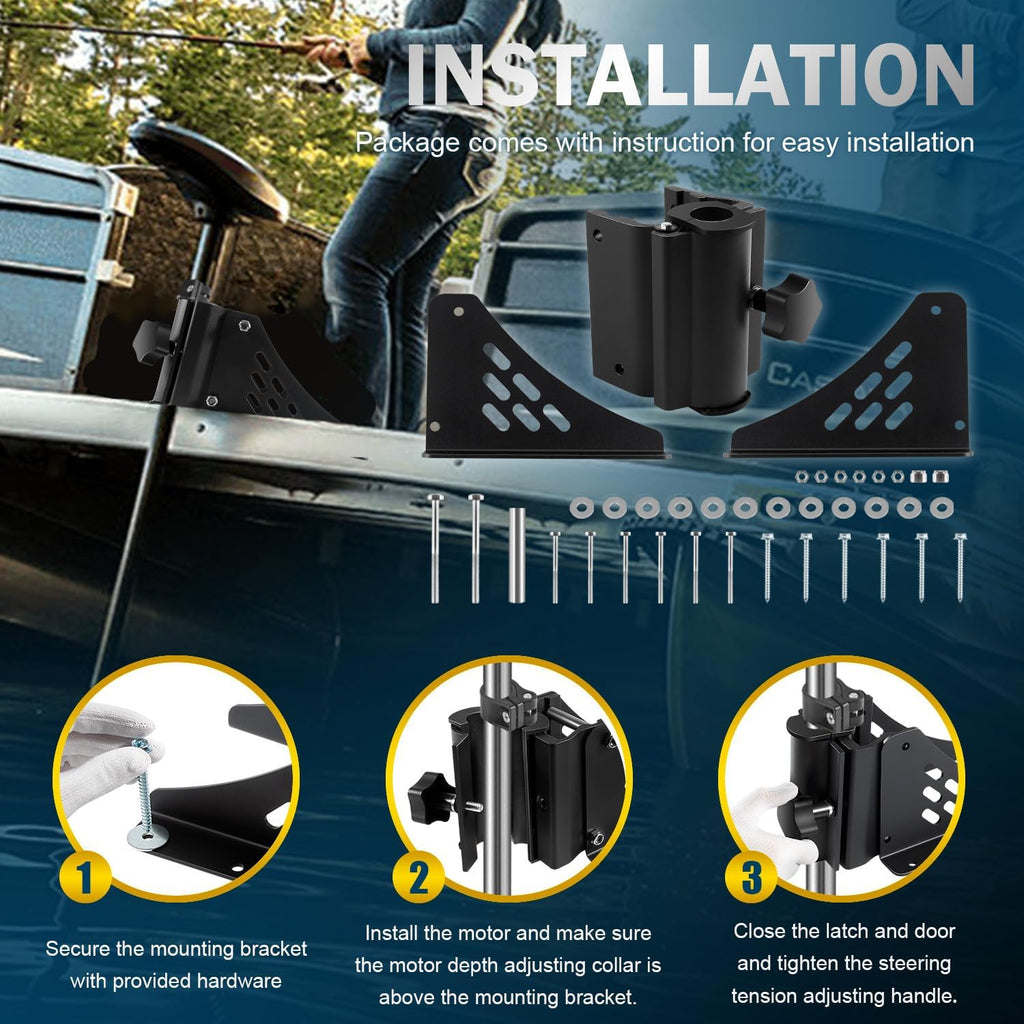 Trolling Motor Deck Mount for Shafts Between 1.15" - 1.25" in Diameter I718