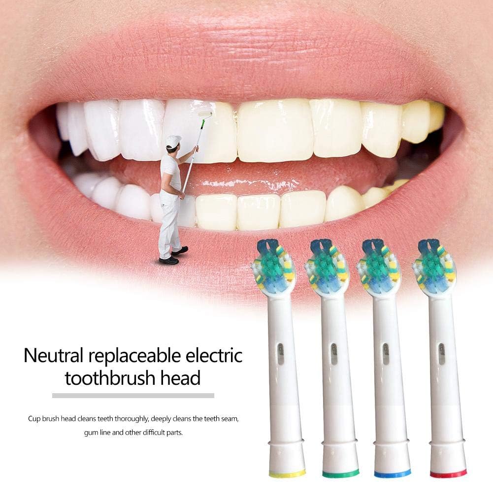 Pack of 4 Floss Action Electric Toothbrush Replacement Heads V6461