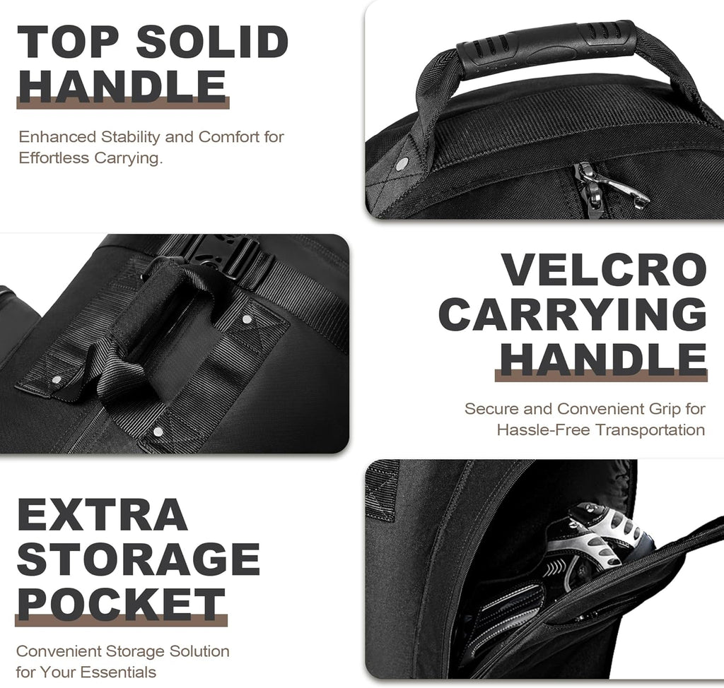 Heavy Duty 600D Polyester Oxford Golf Travel Bag with Wheels X499