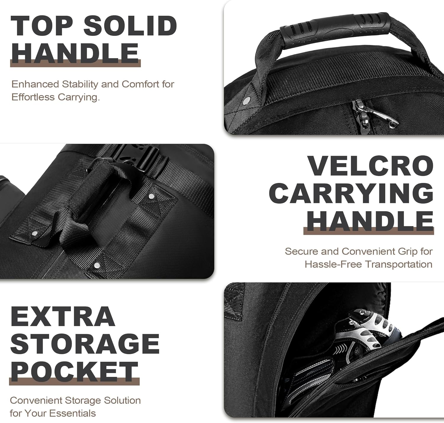 Heavy Duty 600D Polyester Oxford Golf Travel Bag with Wheels X499