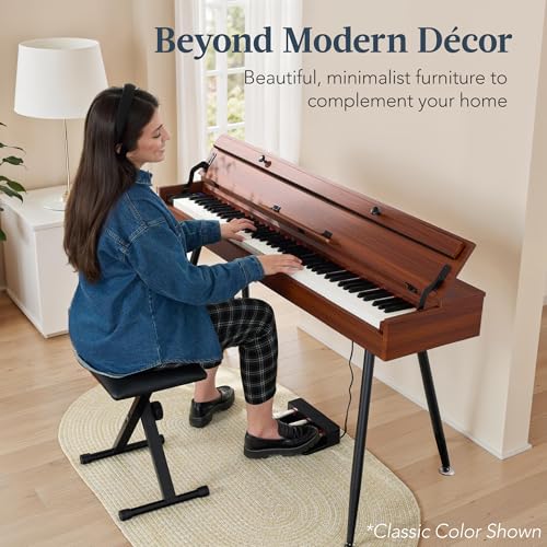 Natural Weighted Full Size Digital Piano with Metal Legs G166