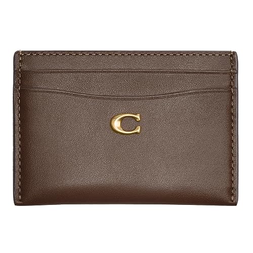 Dark Stone Calf Leather Card Case A875254
