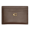 Dark Stone Calf Leather Card Case A875254