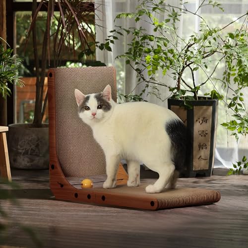 26.8 Inch L Shape Cat Scratch Cardboard N7099