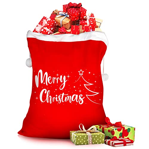 Jumbo Velvet Santa Gift Bags with Drawstring Z74363