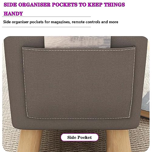 Rectangle Foot Stool with Padded Seat and Solid Wood Legs C986
