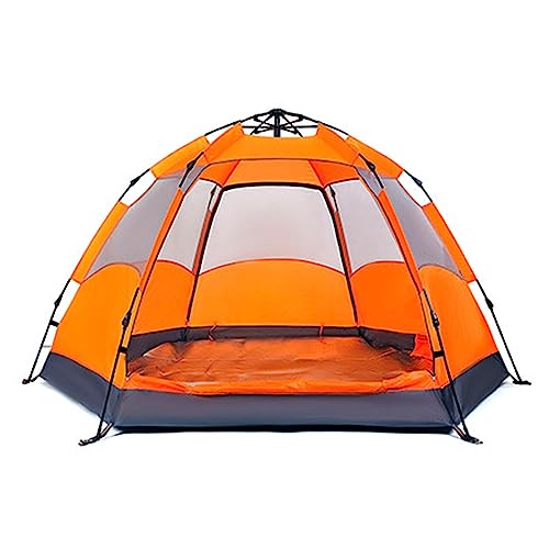 3-5 Person Instant Pop Up Camping Tent with Rain Fly Blue J519400