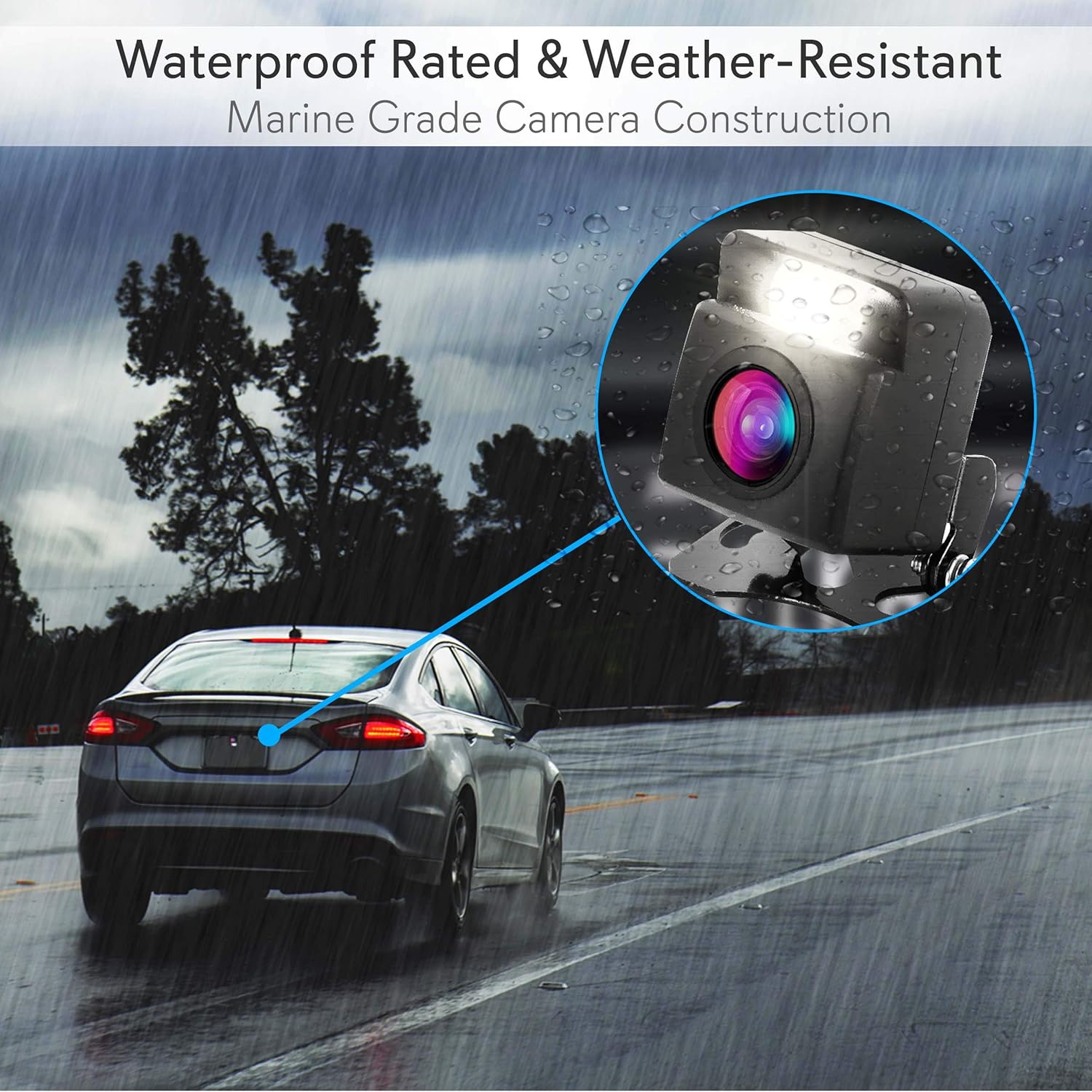 4.3" Wireless Waterproof Rear View Camera with Night Vision D145151
