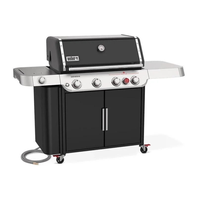 4-Burner Natural Gas Grill in Black with Side Burner M489408