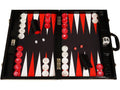Tournament Backgammon Set - Black Croco with Black Field J69588