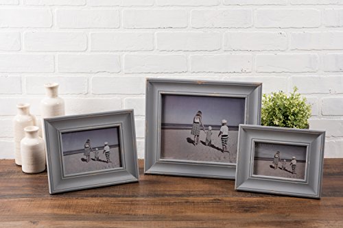 Antique Silver Distressed Wooden Picture Frame 8x10 G51096