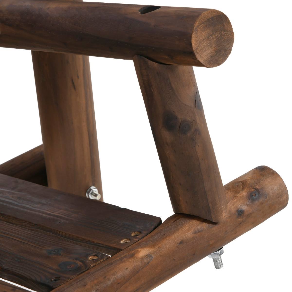 6.5 ft Outdoor Solid Wood Garden Swing B1827