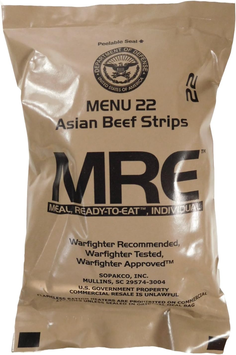 1 Pack Assorted Flavor MREs G19955