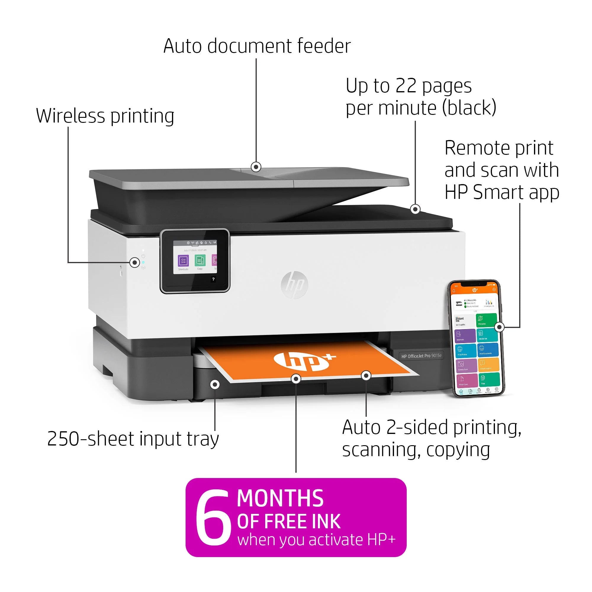 HP Officejet Pro 9015e Inkjet Multifunction Printer P464932