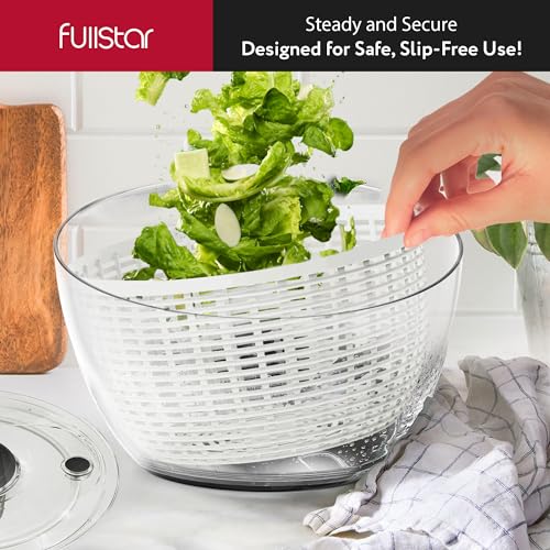 6.3 Quart White Salad Spinner P3831