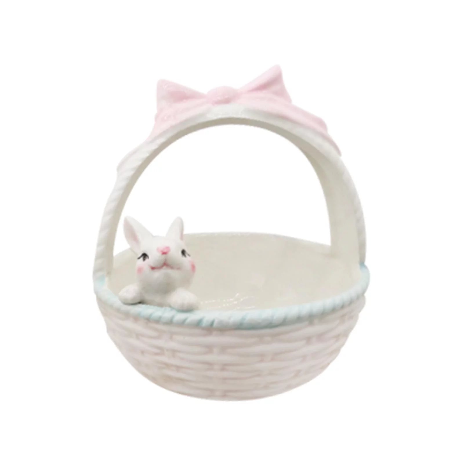 Ceramic Rabbit Easter Basket Bunny Bowls Small Candy Serving Bowls Y5966