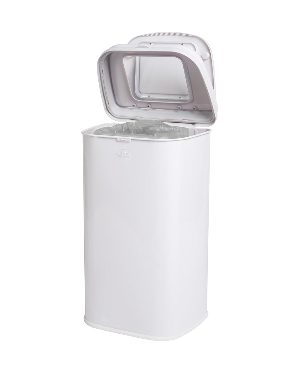 White Steel Odor Locking Diaper Pail I254