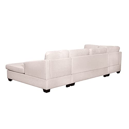 Beige U-Shape Sectional Sofa M31273