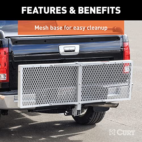 60 x 20-Inch Aluminum Hitch Cargo Carrier, 500 lbs Capacity, 2-in Folding Shank E77898