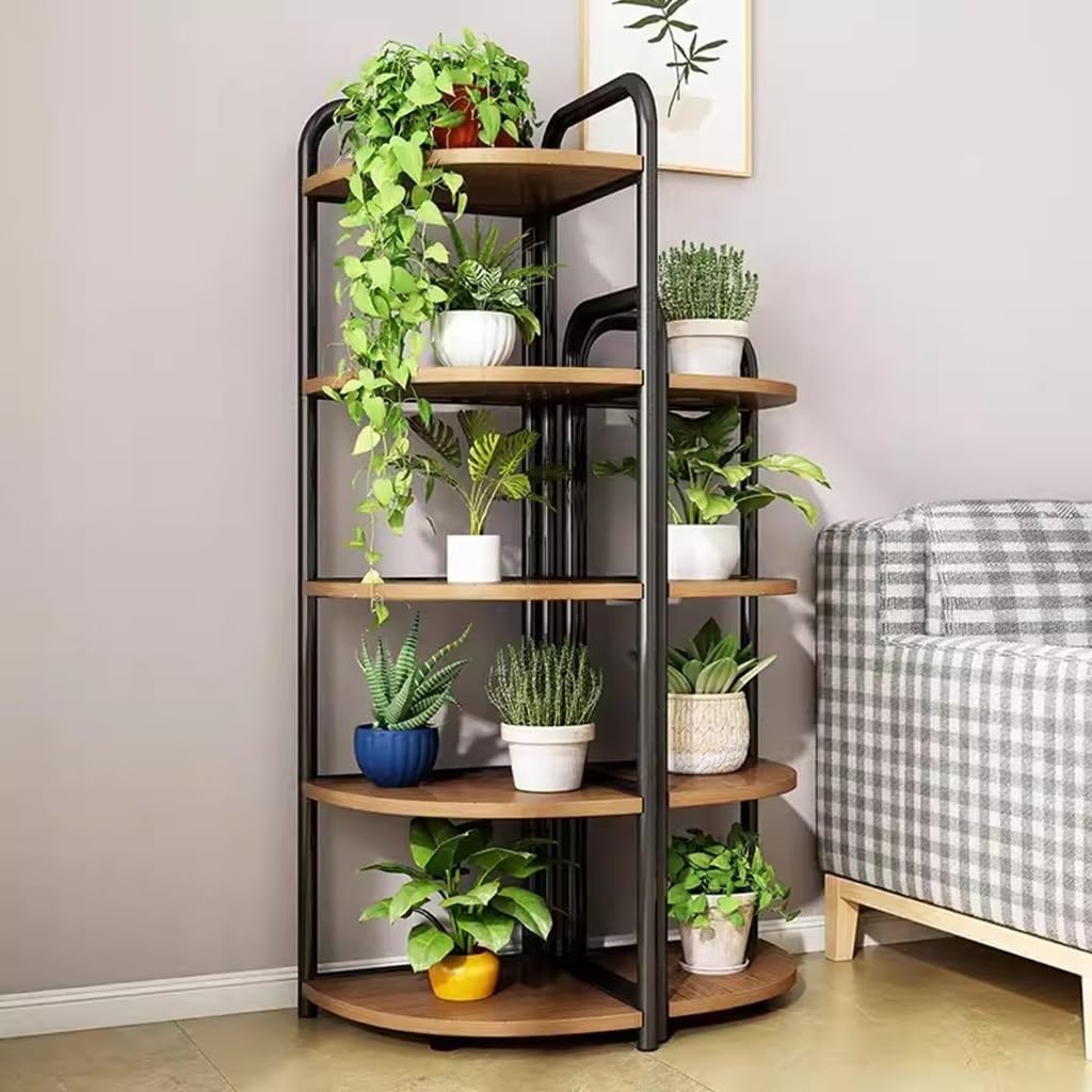 5 Tier Wood Plant Stand C963