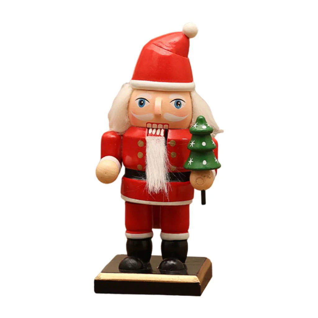 2-pack 16cm Wooden Nutcracker Christmas Décor A74759