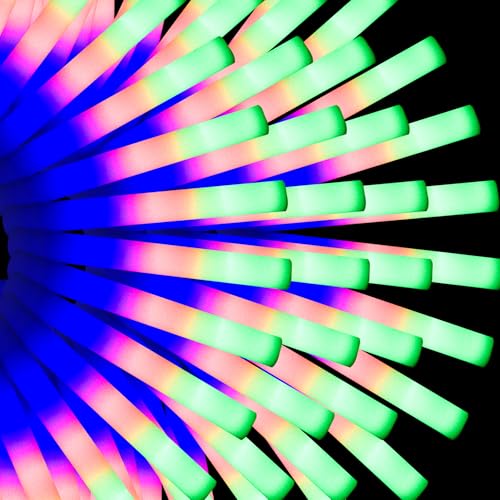 White Light-Up Foam Sticks 68 Pack C45792