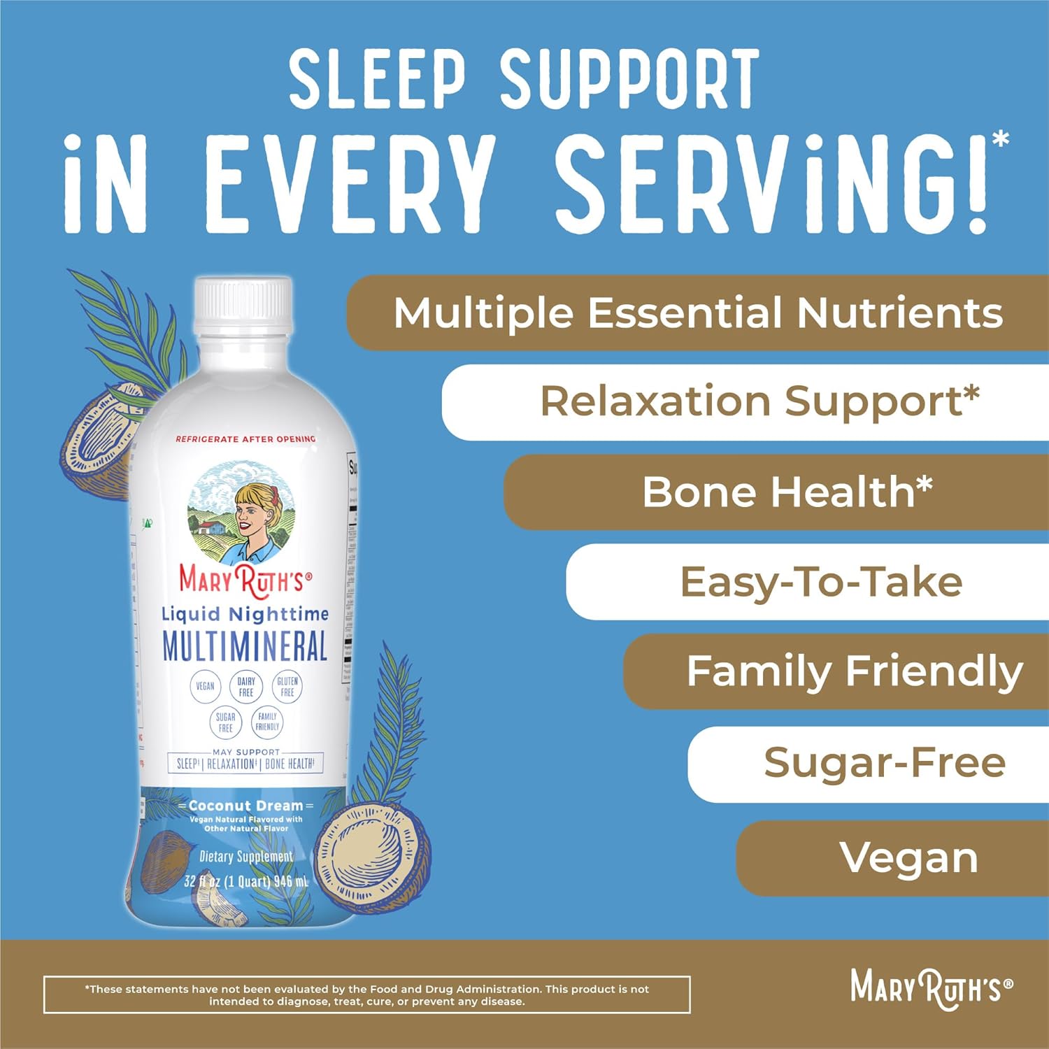 Nighttime Multimineral & Multivitamin Liquid U8917