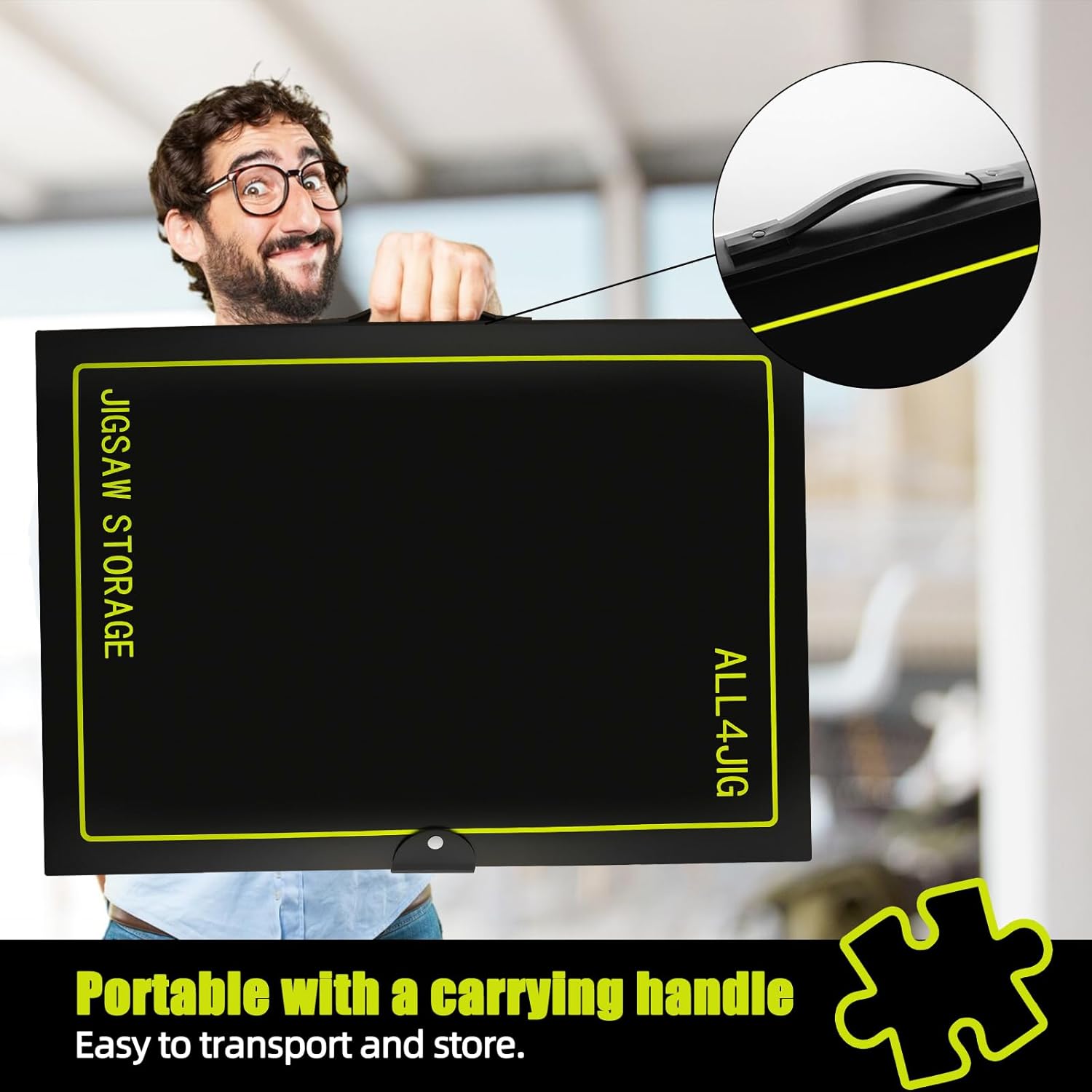 Puzzle Storage Folder Holds 20 Puzzles, HD Film Pockets D9696