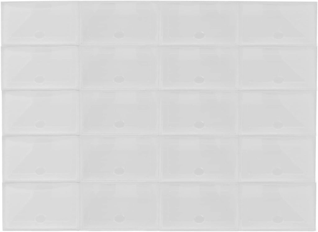 20 x Transparent Plastic Shoe Box E414583