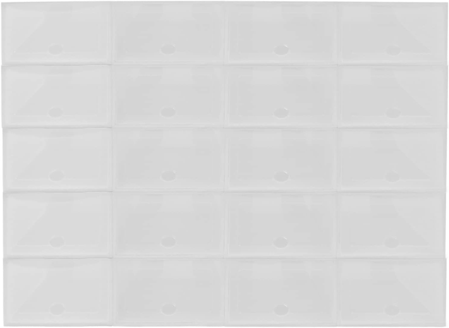 20 x Transparent Plastic Shoe Box E414583