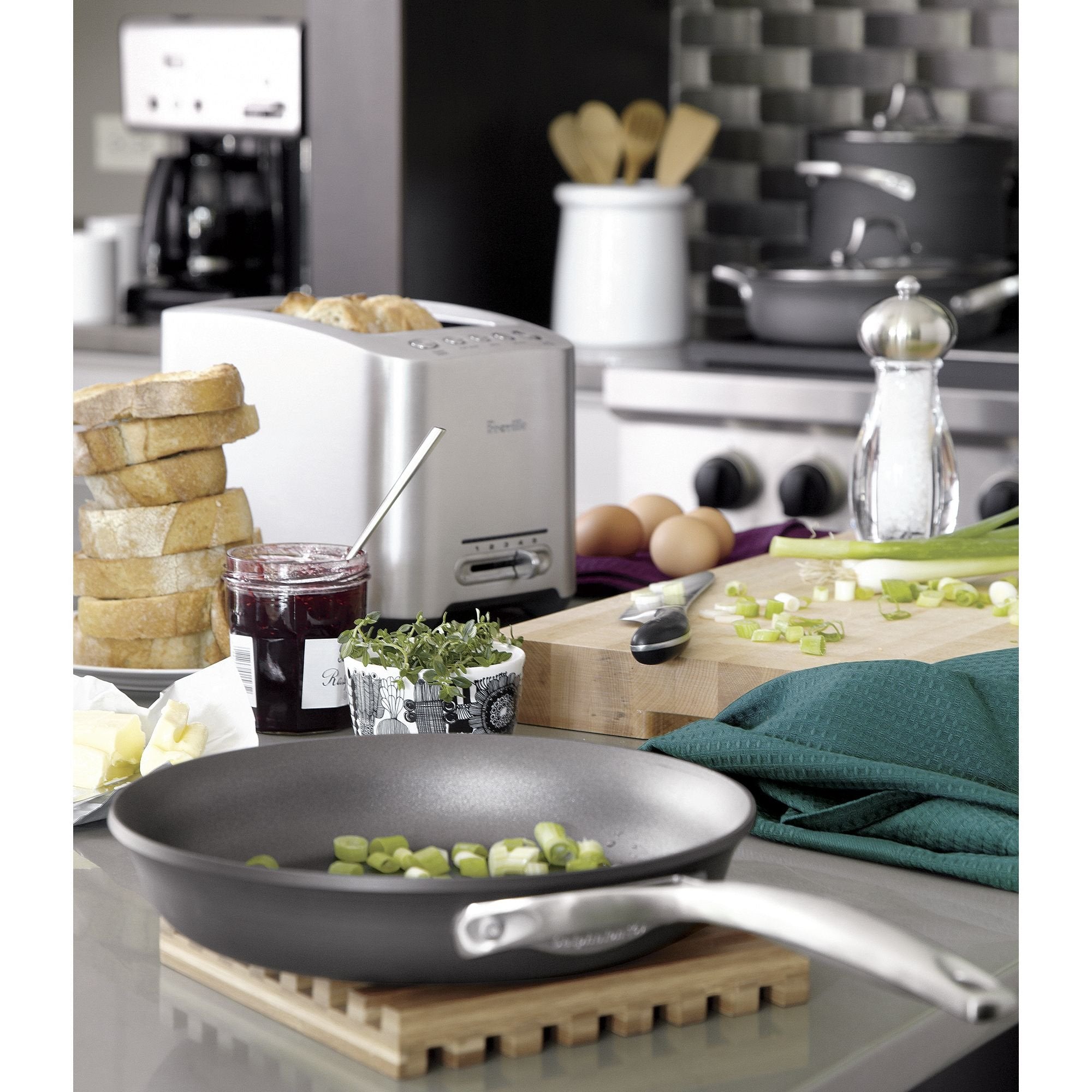 Brushed Stainless Steel 2 Slice Toaster Q947424